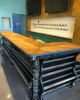 Custom Metal Bar Tops | Furniture by Savage Metal LLC | Happy's Barley & Vine in El Paso
