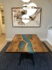 Kintsugi-Resin Dining Table | Tables by Black Rose WoodCraft