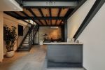 Atelier Eva Design/Build by CAUV Design | Paneling in Wall Treatments by Joe Cauvel of Cauv Design | Atelier Eva in Brooklyn. Item made of oak wood & steel