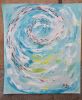 Life is a spiral (2025) | Oil And Acrylic Painting in Paintings by Elena Parau. Item composed of wood and paper in contemporary or country & farmhouse style