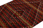 1940s Vintage Turkish Kilim in Red, BLack and White | Area Rug in Rugs by Rug and Kilim