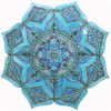Mandala Mural Turquoise 82cm (33.2") | Murals by GVEGA. Item made of ceramic compatible with boho style
