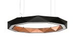 Sun Chandelier RING LED light 100 Copper Black | Chandeliers by ADAMLAMP. Item made of steel compatible with minimalism and contemporary style