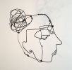 Wire Portrait - Sculpture | Sculptures by Claudine Gevry Studio. Item made of steel works with minimalism & contemporary style