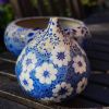 Muropots Limited, hand made and painted Floral Vase. | Vases & Vessels by Jaime Fernandez Muro. MUROPOTS.. Item composed of stone