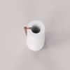 "Elara" Flower vase in White Carrara and red marble | Vases & Vessels by Carcino Design. Item composed of marble in minimalism or contemporary style