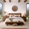 Starburst Reclaimed Wood Wall Art-Ruby: 32"Dia | Wall Sculpture in Wall Hangings by Craig Forget. Item works with mid century modern & contemporary style