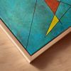 Abstract Mid-Century Modern Painting - Geometric Art | Oil And Acrylic Painting in Paintings by Berezart. Item composed of canvas compatible with boho and minimalism style