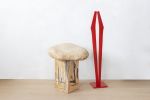 art brut esculpture table | Coffee Table in Tables by VANDENHEEDE FURNITURE-ART-DESIGN. Item composed of wood and stone in boho or contemporary style