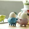 Bacon n' Eggs Pig Eggcups | Egg Cup in Dinnerware by Maia Ming Designs. Item composed of ceramic