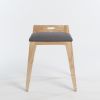 om16.2 stool natural ash, grey fabric | Chairs by mjiila design furniture | Bonlieu Scène Nationale Annecy in Annecy