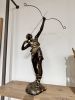 Diana god Bust all hand made in Europe | Furniture by ultimate European. Item made of metal works with mid century modern & country & farmhouse style