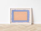 Pale Pink And Cornflower Blue Abstract Art Print | Prints by Emily Keating Snyder. Item composed of paper in minimalism or contemporary style
