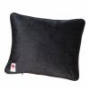 organic cotton sateen SHOCK & ROLL custom pillow | Pillows by Mommani Threads. Item made of cotton works with contemporary & eclectic & maximalism style