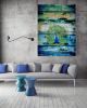 Peacock 2 | Oil And Acrylic Painting in Paintings by Irena Orlov. Item made of canvas & synthetic