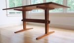Trestle Leg Dining Room Table | Dining Table in Tables by Simon Metz Woodworking. Item composed of wood