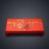 Vintage Cinnabar Ink Micro Sculpture VI: 1988 Confucianism | Sculptures by Dynasty Artisan. Item made of wood compatible with eclectic & maximalism and asian style
