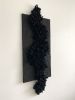 "Sonder" mixed media monochrome black | Wall Sculpture in Wall Hangings by Rebecca Whitaker Art. Item composed of canvas