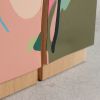 La Figura Painted Cube Table | End Table in Tables by Pfeifer Studio. Item composed of wood in minimalism or contemporary style