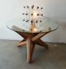 "Lock"   bamboo coffee table | Tables by JAN PAUL | Private Residence - Maastricht, Netherlands in Maastricht. Item composed of bamboo & glass compatible with mid century modern and contemporary style