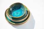 Range of tableware in Turquoise. Plates, cups, bowls, presentation dishes,... | Dinnerware by Charlotte Ceramics | Private Residence in Ibiza. Item composed of stoneware