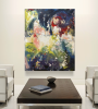Florally inspired painting | Oil And Acrylic Painting in Paintings by Tom Hoitsma. Item composed of wood & canvas compatible with contemporary style