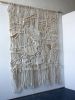 Large Macramé & Weaving Organic Hand-Knotted Textile Hanging | Tapestry in Wall Hangings by MACRO MACRAME by Maeve Pacheco. Item composed of cotton and fiber in contemporary or eclectic & maximalism style