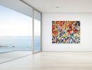 Frida 14 (60x48x1.5") | Oil And Acrylic Painting in Paintings by Valerie Capewell. Item made of canvas & synthetic compatible with contemporary style