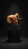 Archaic Demon Sculpture in Hand-Carved High-Altitude Timber | Decorative Objects by Holzkunst Samuel Meisinger. Item made of wood works with art deco style