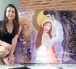Eternal love | Oil And Acrylic Painting in Paintings by Elena Parau. Item composed of canvas in contemporary or country & farmhouse style