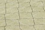 Vintage Zeki Müren Runner in Sage Green with Geometric | Area Rug in Rugs by Rug and Kilim