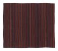 Vintage Persian Kilim in Red and Blue Stripes with Geometric | Area Rug in Rugs by Rug and Kilim