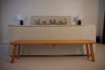 The Quietmaker | Bench in Benches & Ottomans by Wylie's Wood & Leather. Item made of wood works with minimalism & japandi style