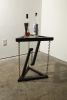 Zero-G Table - Triangle | Side Table in Tables by Erik T Clayton. Item made of steel with glass works with minimalism & industrial style