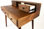 La Huche All Walnut | Desk in Tables by Curly Woods. Item made of oak wood works with mid century modern style