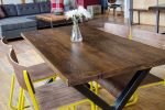 Modern X Dining table made of reclaimed wood | Tables by Urban Wood Goods. Item made of wood & steel