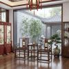 Imperial Ming Style South Official's Hat Armchair Trio Set | Chairs by Dynasty Artisan. Item made of wood compatible with contemporary and eclectic & maximalism style