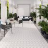 Tile Club White Sparkle Waterjet Marble Mosaic Tile | Tiles by Tile Club. Item composed of marble