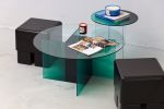 Cosmos Green Mini Coffee Table | Tables by STUDIO MONSOLEIL. Item composed of glass in modern style