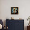 Small Painting for interior. image of nature and birds | Oil And Acrylic Painting in Paintings by Oplyart. Item composed of canvas compatible with mid century modern and contemporary style