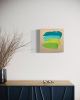 Smoosh 1 | Oil And Acrylic Painting in Paintings by Shiri Phillips Designs. Item composed of wood