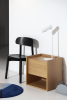 MIES S side table veneer american walnut | Bedside Table in Tables by Porventura. Item composed of wood in contemporary style