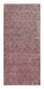 Vintage Zeki Müren Runner Rug with Burgundy Geometric | Area Rug in Rugs by Rug and Kilim