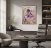 "Silent Bloom" Original Figurative Painting | Drawing in Paintings by Marina Saba Fine Art. Item composed of canvas in contemporary or modern style