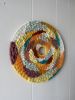 Custom Pair of Circular Woven Wall Hangings Artwork | Tapestry in Wall Hangings by Emily Nicolaides. Item composed of fiber in boho or eclectic & maximalism style