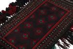 Rug & Kilim's Baluch Afghan rug in Black, Red & Green | Area Rug in Rugs by Rug and Kilim. Item composed of wool