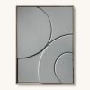 Grey Relief | Sculptural Textured Wall Art | Wall Sculpture in Wall Hangings by DY atelier. Item made of oak wood & marble compatible with minimalism and contemporary style