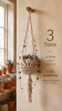 Macrame Plant Hanger | (Fits 8-14 inch pots) | Plants & Landscape by macramestories. Item made of cotton works with boho & country & farmhouse style