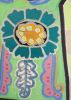 Large Green Jar with flower design | Oil And Acrylic Painting in Paintings by Hikaru O. Item made of canvas compatible with contemporary and japandi style