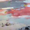 Smooth | Oil And Acrylic Painting in Paintings by Sharon Paster. Item composed of wood and canvas